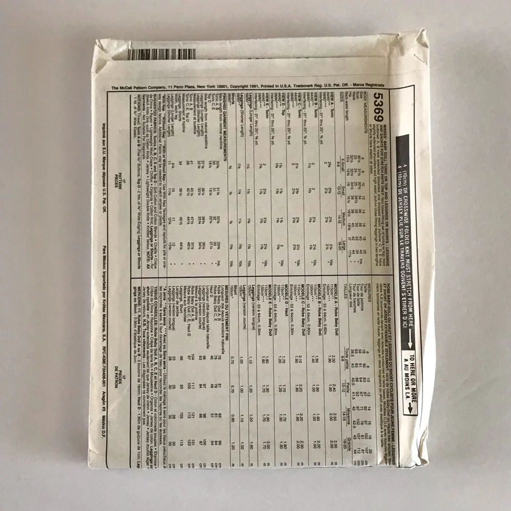 🧵3for12🧵 VTG McCall’s Pattern 5384 Child’s Jumpsuit Dress - Picture 2 of 3